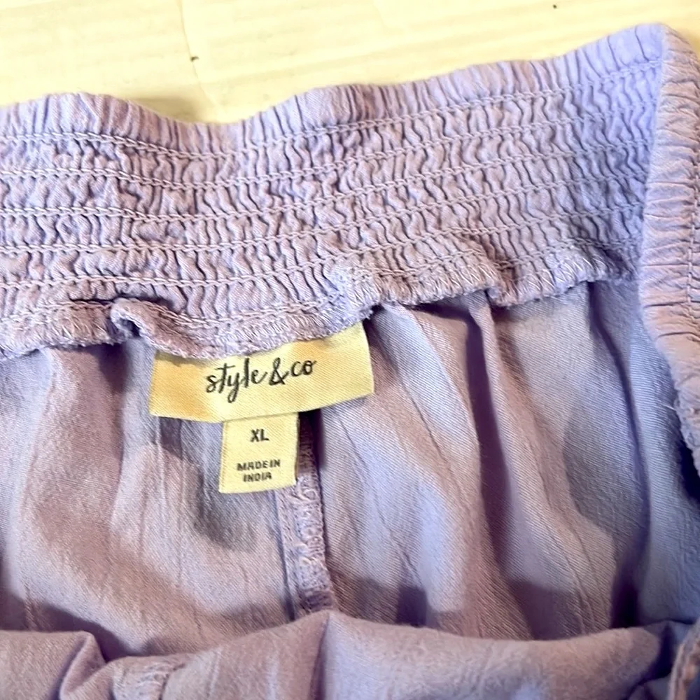 Style & Co Purple pulled over Pant